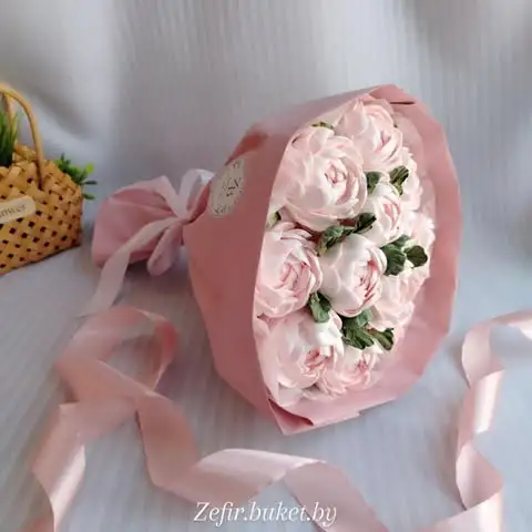 Зефирные цветы, 21 см фото 2